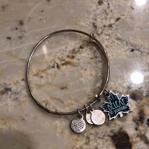 Alex and Ani silver Beleaf in yourself charm